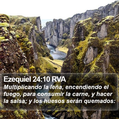 Ezequiel 24:10 RVA Bible Verse Image