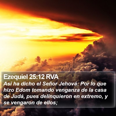 Ezequiel 25:12 RVA Bible Verse Image