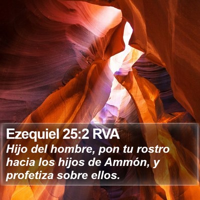 Ezequiel 25:2 RVA Bible Verse Image