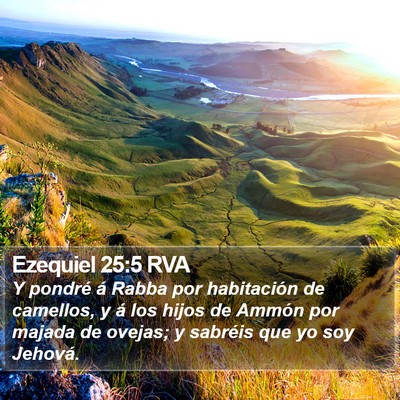 Ezequiel 25:5 RVA Bible Verse Image