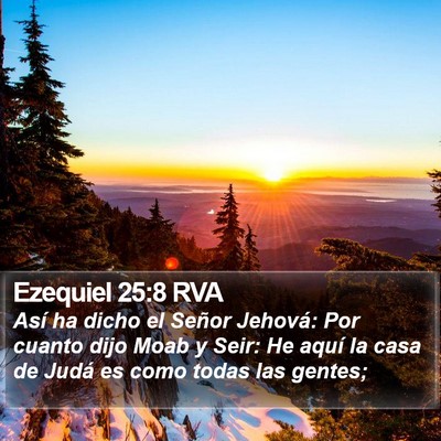 Ezequiel 25:8 RVA Bible Verse Image