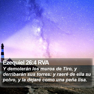 Ezequiel 26:4 RVA Bible Verse Image