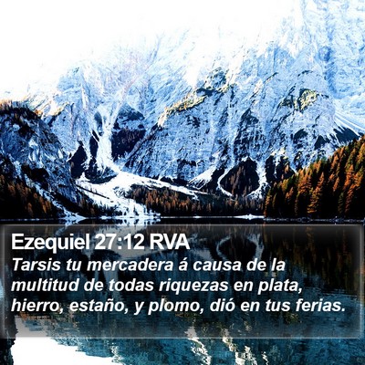 Ezequiel 27:12 RVA Bible Verse Image