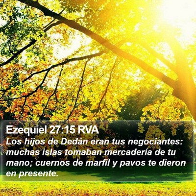 Ezequiel 27:15 RVA Bible Verse Image