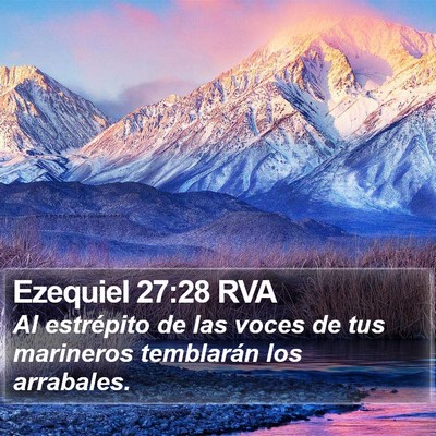 Ezequiel 27:28 RVA Bible Verse Image