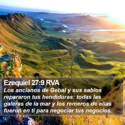Ezequiel 27:9 RVA Bible Verse Image