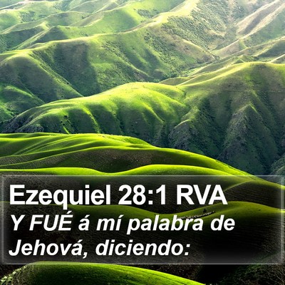 Ezequiel 28:1 RVA Bible Verse Image
