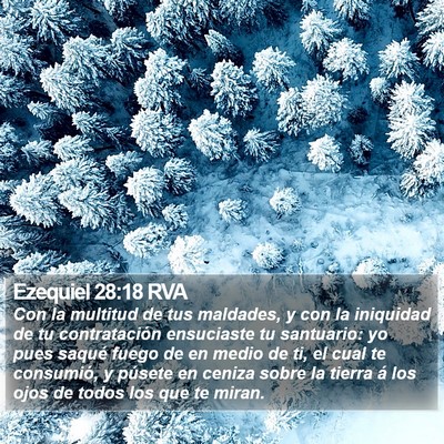 Ezequiel 28:18 RVA Bible Verse Image