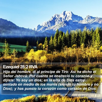 Ezequiel 28:2 RVA Bible Verse Image