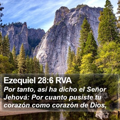 Ezequiel 28:6 RVA Bible Verse Image