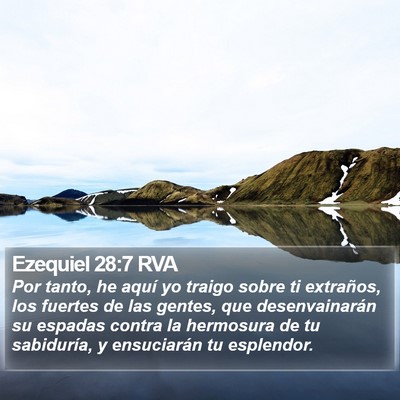 Ezequiel 28:7 RVA Bible Verse Image