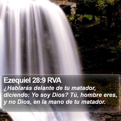 Ezequiel 28:9 RVA Bible Verse Image