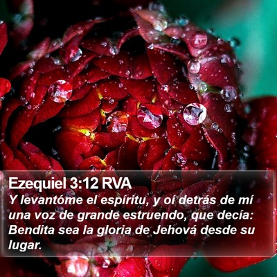 Ezequiel 3:12 RVA Bible Verse Image