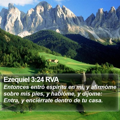 Ezequiel 3:24 RVA Bible Verse Image