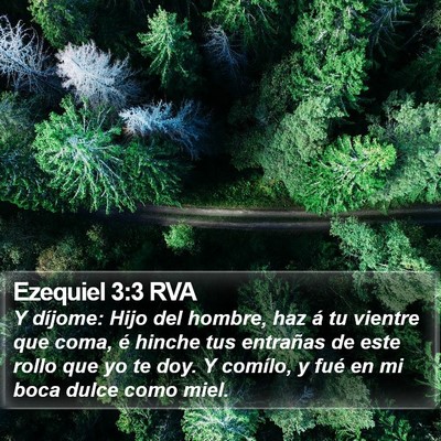 Ezequiel 3:3 RVA Bible Verse Image