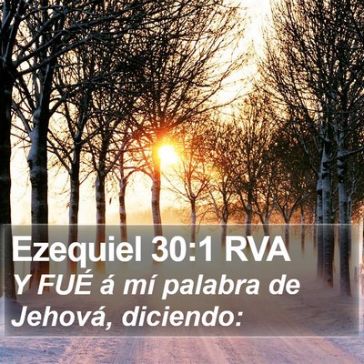 Ezequiel 30:1 RVA Bible Verse Image