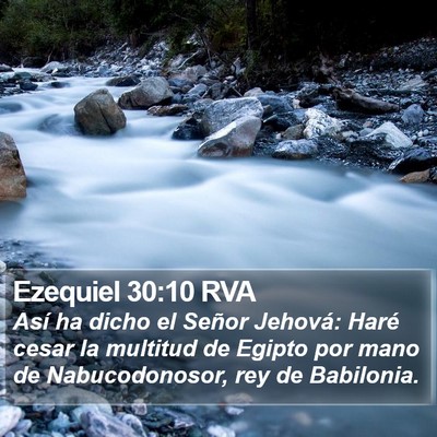 Ezequiel 30:10 RVA Bible Verse Image