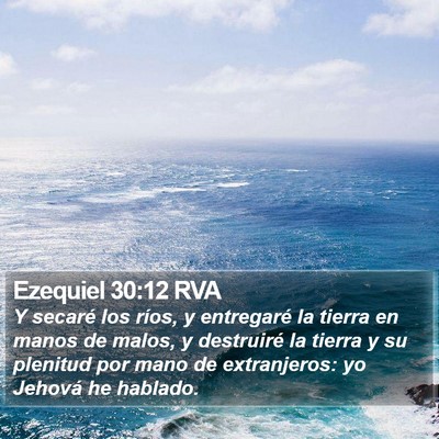 Ezequiel 30:12 RVA Bible Verse Image