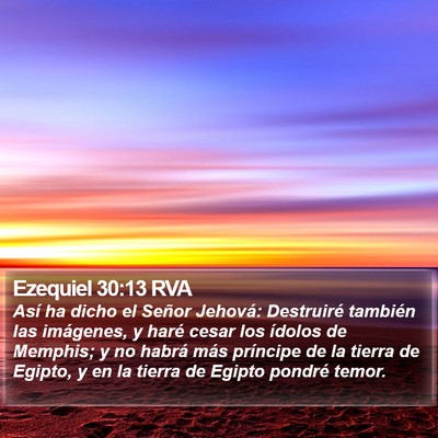 Ezequiel 30:13 RVA Bible Verse Image