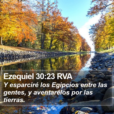 Ezequiel 30:23 RVA Bible Verse Image
