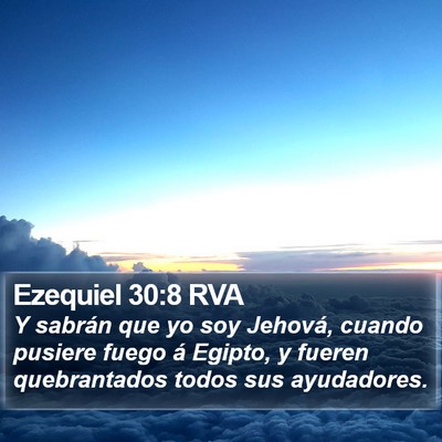 Ezequiel 30:8 RVA Bible Verse Image