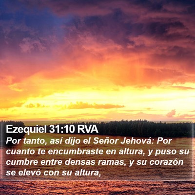 Ezequiel 31:10 RVA Bible Verse Image