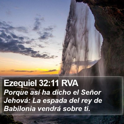 Ezequiel 32:11 RVA Bible Verse Image