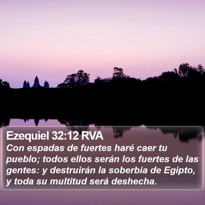 Ezequiel 32:12 RVA Bible Verse Image