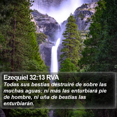 Ezequiel 32:13 RVA Bible Verse Image