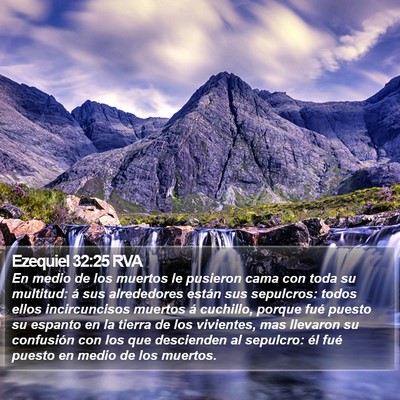 Ezequiel 32:25 RVA Bible Verse Image