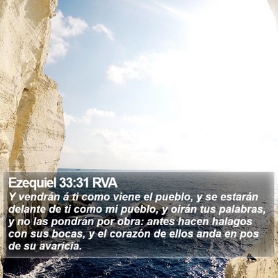 Ezequiel 33:31 RVA Bible Verse Image
