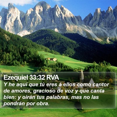Ezequiel 33:32 RVA Bible Verse Image