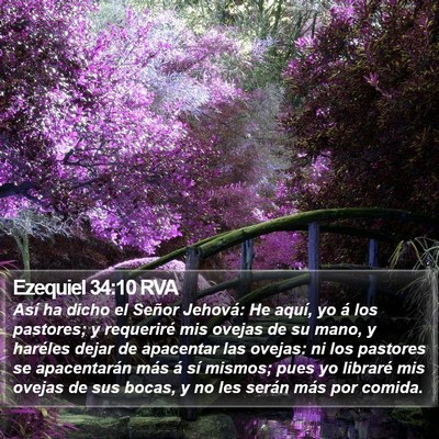 Ezequiel 34:10 RVA Bible Verse Image
