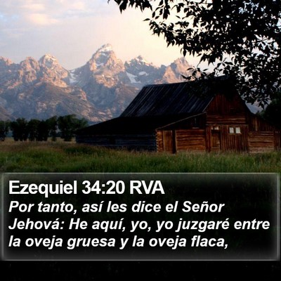 Ezequiel 34:20 RVA Bible Verse Image