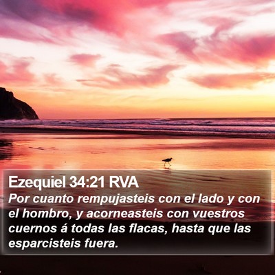 Ezequiel 34:21 RVA Bible Verse Image