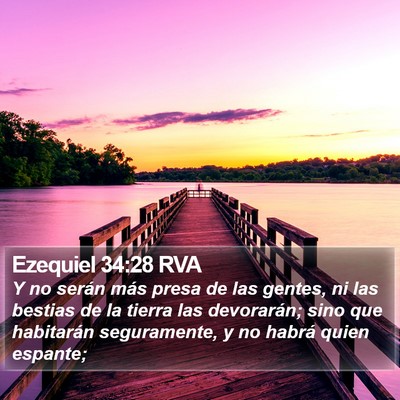 Ezequiel 34:28 RVA Bible Verse Image