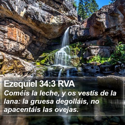 Ezequiel 34:3 RVA Bible Verse Image