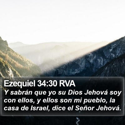 Ezequiel 34:30 RVA Bible Verse Image