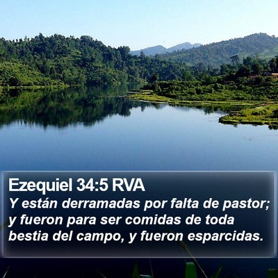 Ezequiel 34:5 RVA Bible Verse Image