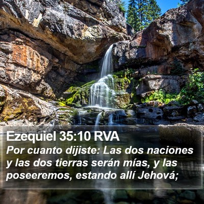 Ezequiel 35:10 RVA Bible Verse Image