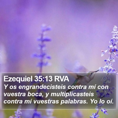 Ezequiel 35:13 RVA Bible Verse Image