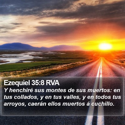 Ezequiel 35:8 RVA Bible Verse Image