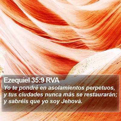 Ezequiel 35:9 RVA Bible Verse Image