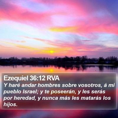 Ezequiel 36:12 RVA Bible Verse Image