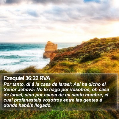 Ezequiel 36:22 RVA Bible Verse Image