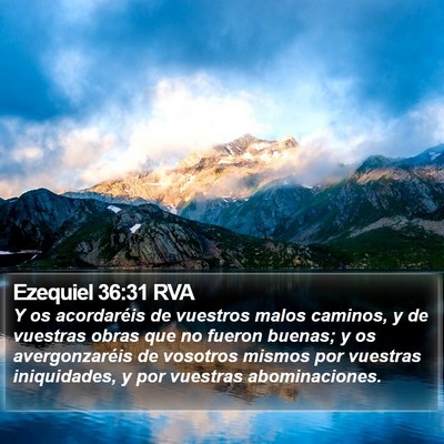 Ezequiel 36:31 RVA Bible Verse Image