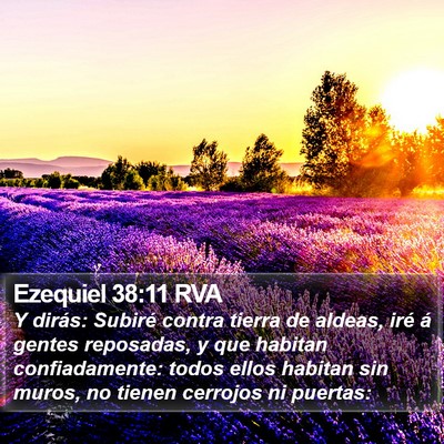 Ezequiel 38:11 RVA Bible Verse Image