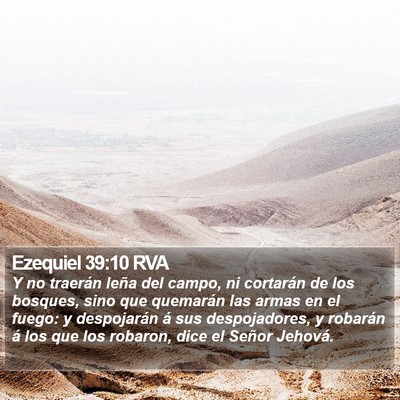 Ezequiel 39:10 RVA Bible Verse Image