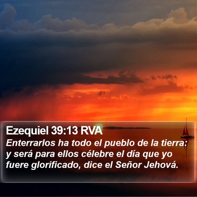 Ezequiel 39:13 RVA Bible Verse Image