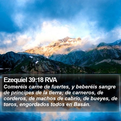 Ezequiel 39:18 RVA Bible Verse Image